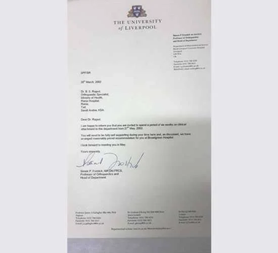 dr. bs rajput certificates